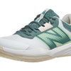 New Balance Men's 696 V6 Hard Court Tennis Shoe, White/Green, 10