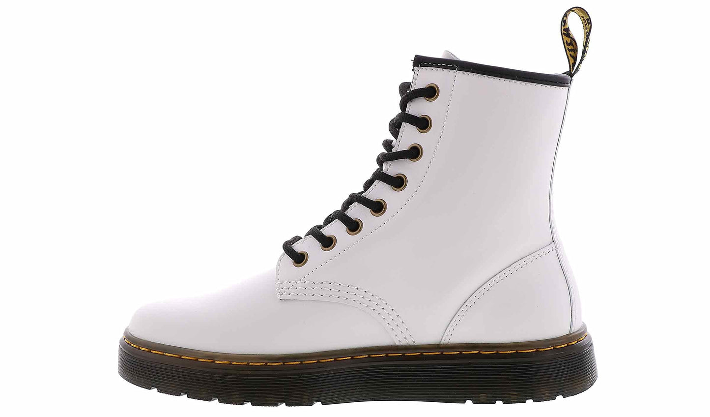 Dr Martens Zavala T Lamper Combat Boot White in Size 6