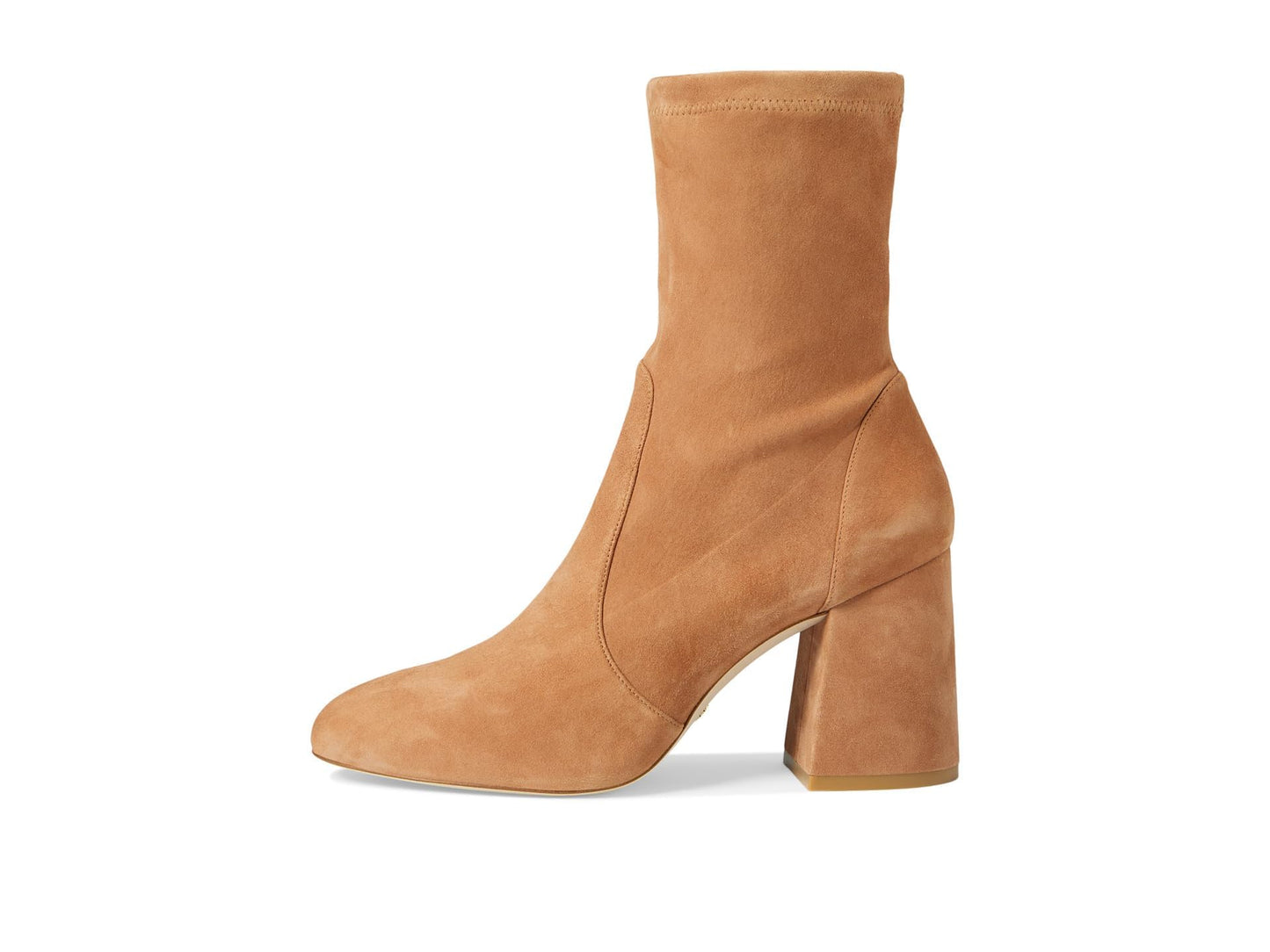 Stuart Weitzman Flareblock 85 Stretch Bootie Tan 5.5 B