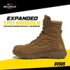 Belleville BV505 AMRAP Field Boot - AR 670-1 Compliant Tactical Boots - Moisture Wicking Paratrooper Footwear - TPU Midsole & EVA Footbed Motorcycle Shoes - Coyote - 4 Wide