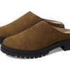 Madewell The Bradley Lugsole Mule in Nubuck for Women - Pigskin Lining with Round Toe Design, Comfortable and Soft Mule Burled Wood 8.5 M