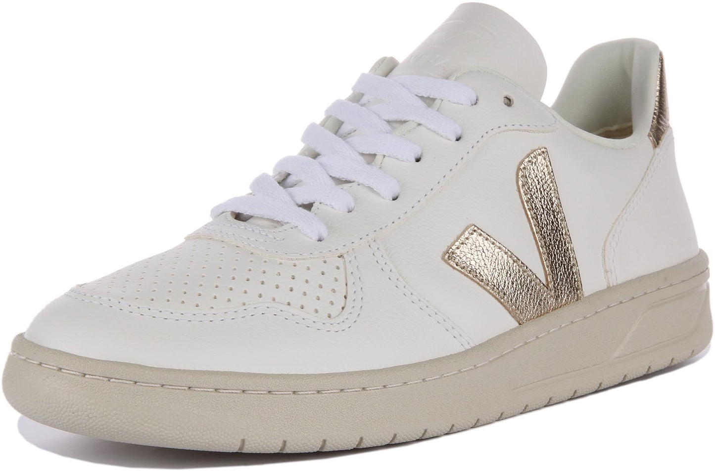 VEJA V-10 Extra White/Platine EU 46 (US Men's 12) M