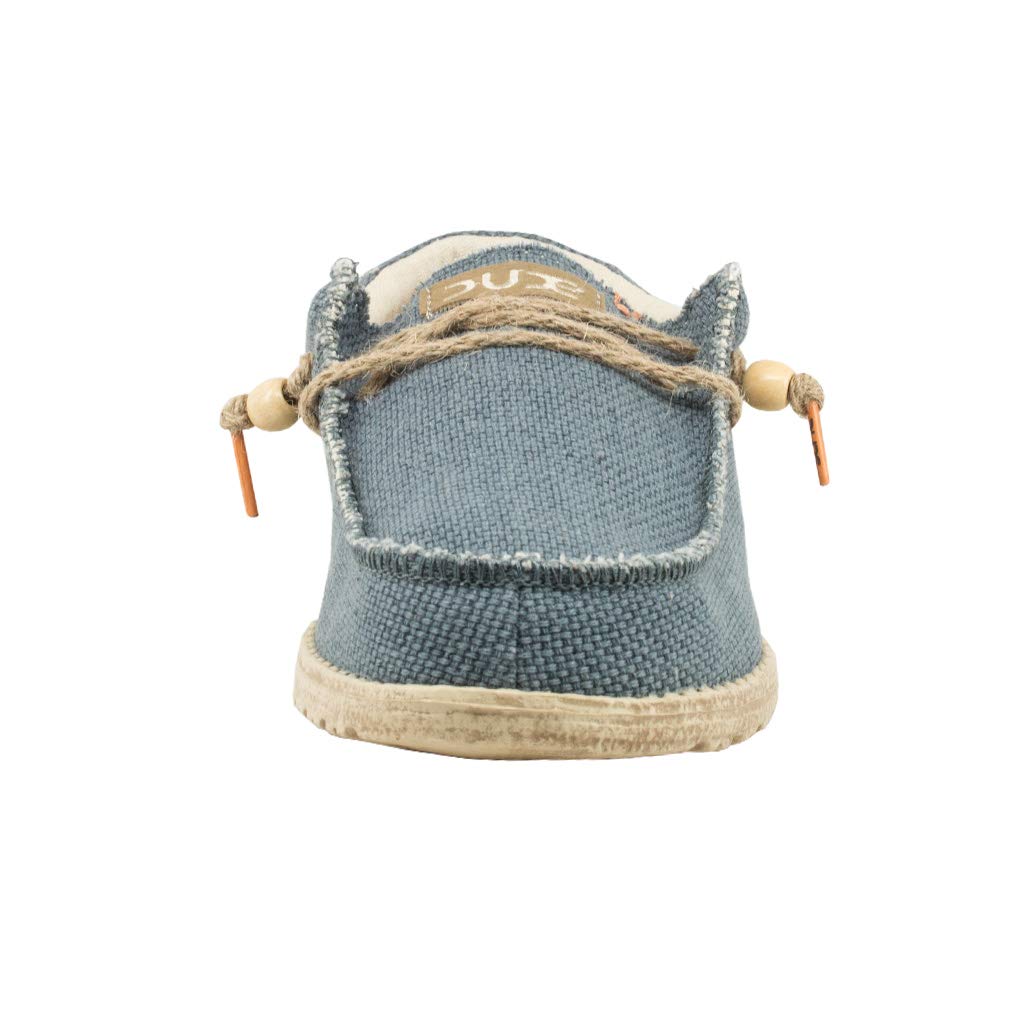 Hey Dude Men's Wally Braided Navy Size 10 | Men’s Loafers | Men’s Slip On Shoes | Comfortable & Light-Weight