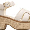 Clarks - Womens Coledale Strap Sandals, Cream Leat, 4.5 UK