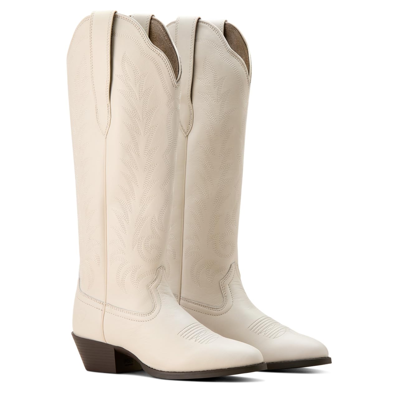 ARIAT Women's Heritage R Toe Tall Stretchfit Western Boot, Bright Cream, 9.5