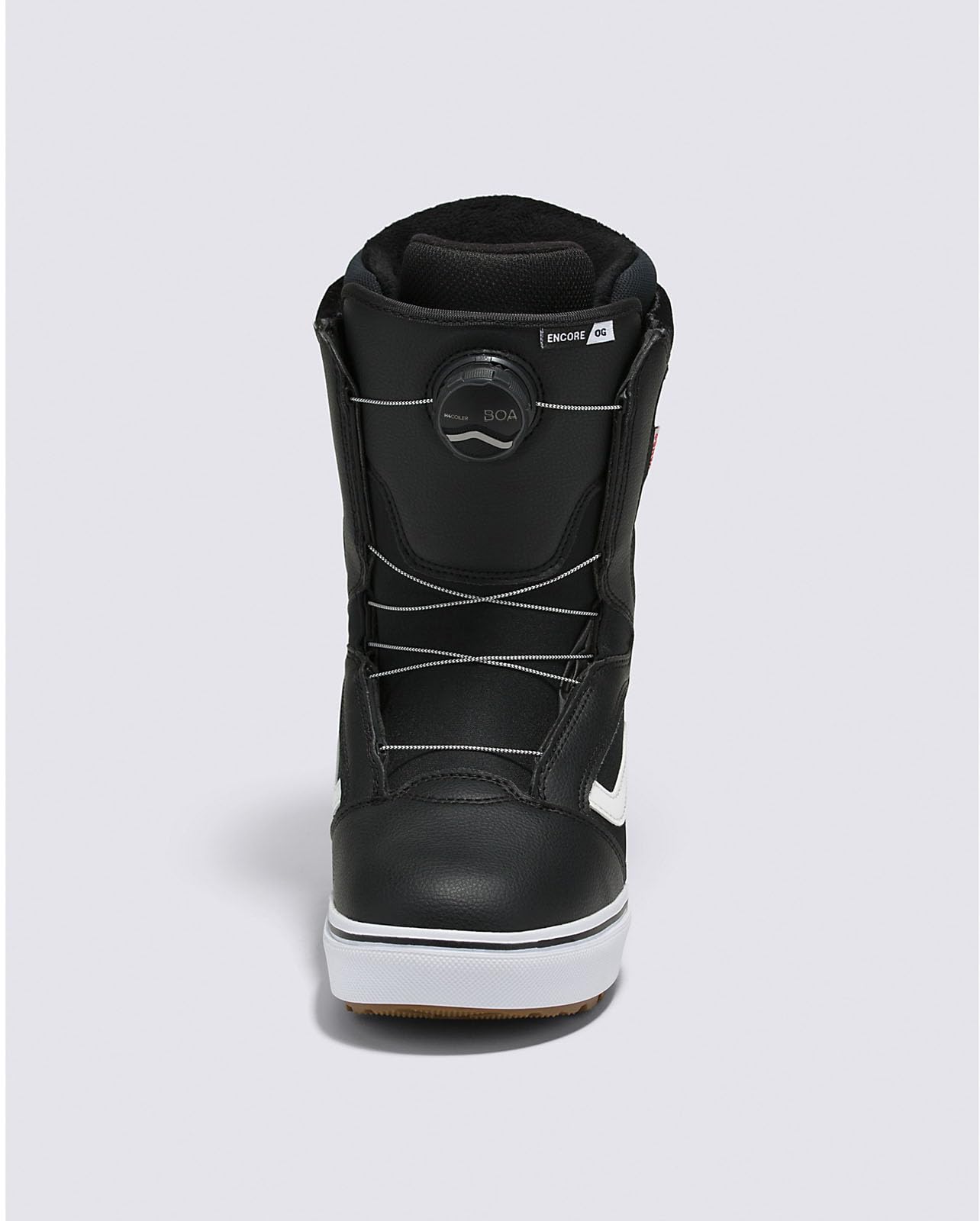 Vans Womens Encore OG Snowboard Boots (Black/White, 10)
