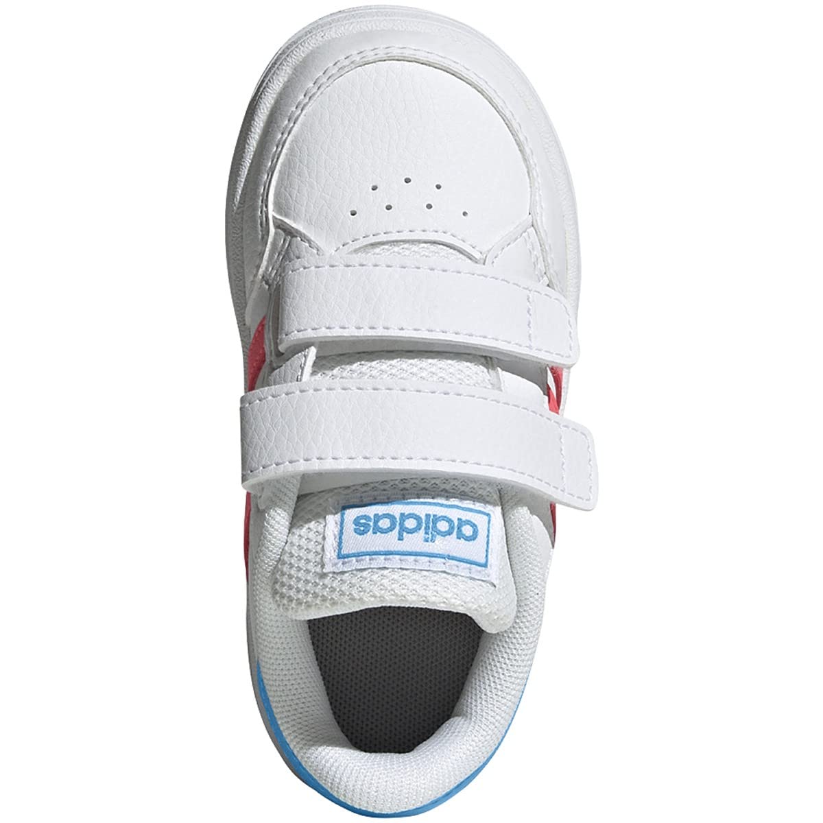 adidas Baby Girl's Breaknet (Toddler) White/Acid Red/Sky Rush 10 Toddler M