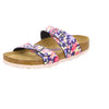 Birkenstock Sandales Sydney Sfb Birko-flor Supernatural Flower Navy, Women’s Sandal, Super Natural Flower Navy, 7 UK (40 EU)
