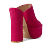 Stuart Weitzman Skyhigh 145 Platform Slide Azalea 9.5 B