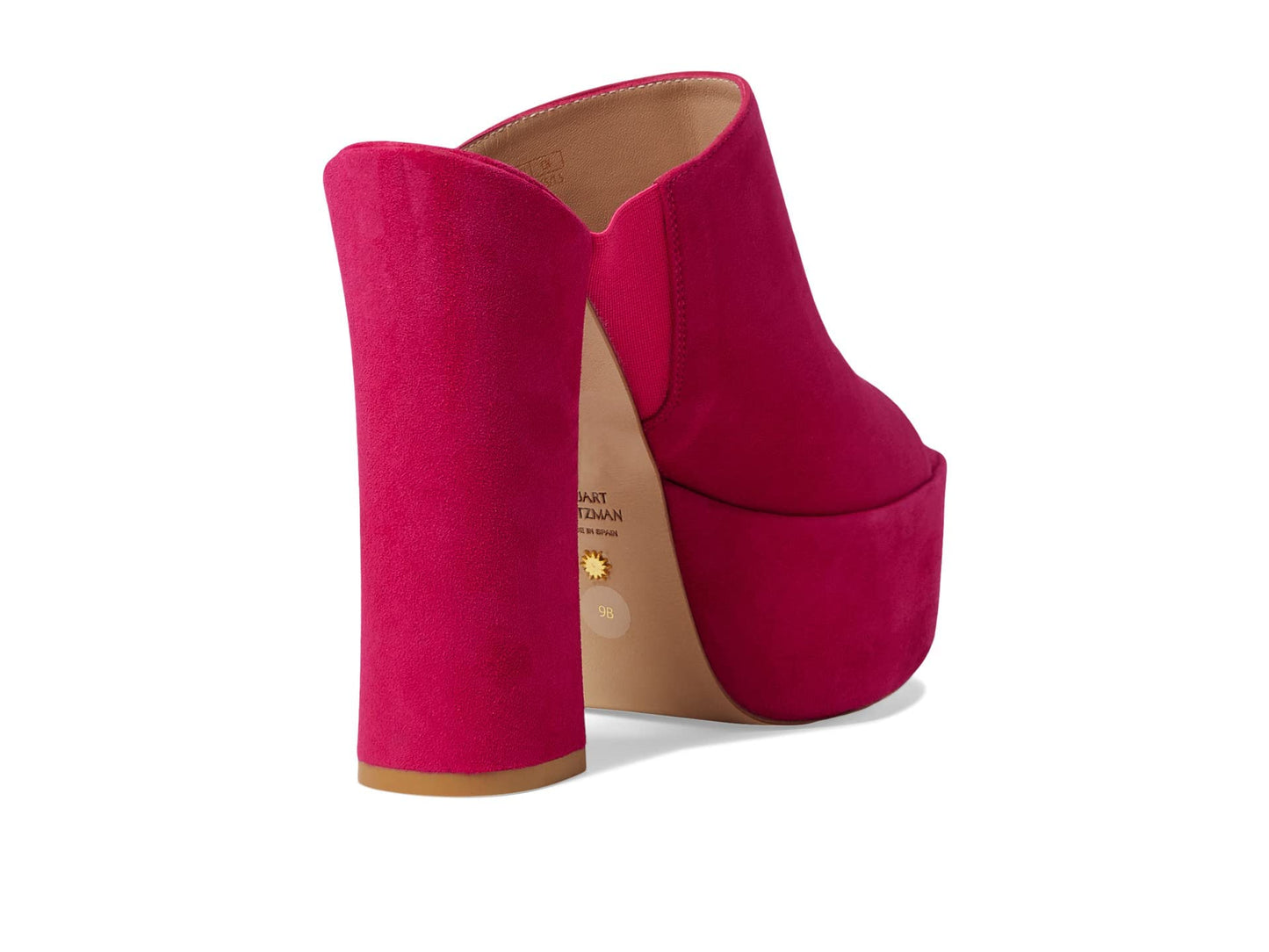 Stuart Weitzman Skyhigh 145 Platform Slide Azalea 9.5 B