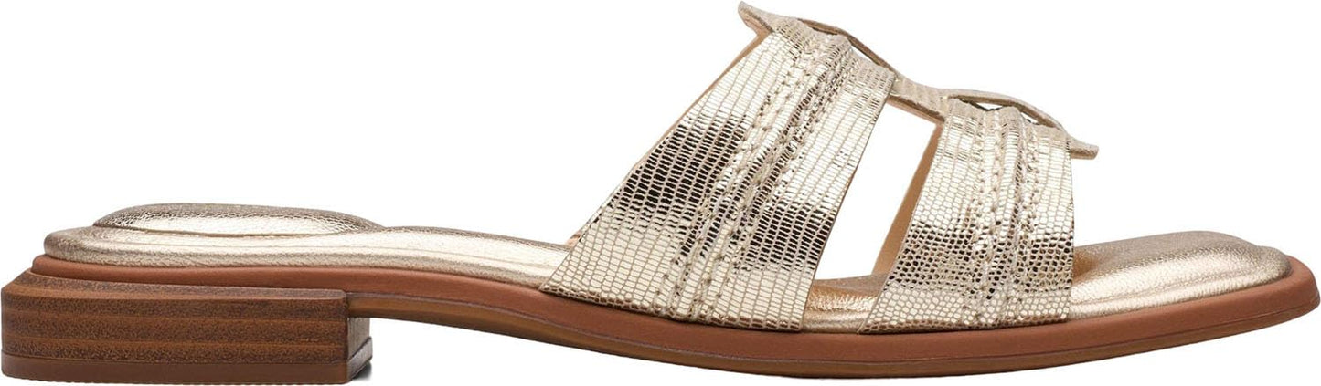 Clarks - Womens Ariany Mule Sandals, Color Champagne, Size: 6 M US