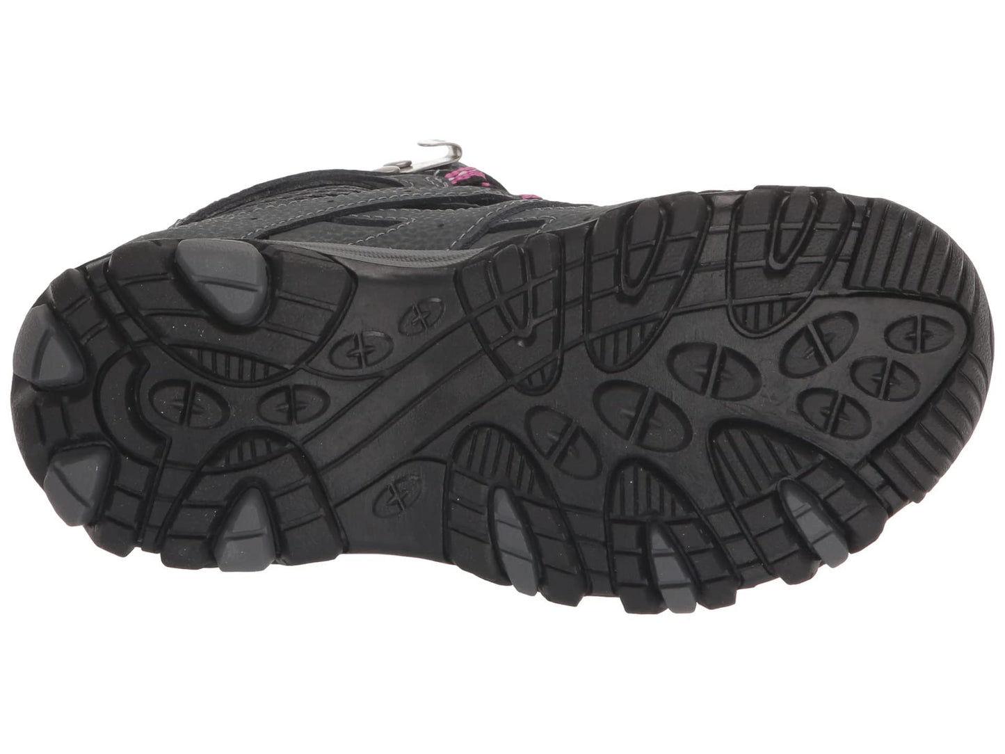 Merrell Unisex Kid's Moab 3 Mid Waterproof Hiking Shoe, Granite/Berry, 3 Wide
