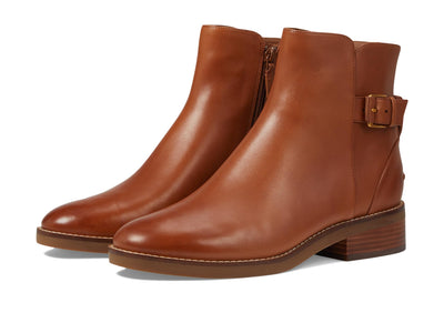 Cole Haan Womens Hampshire Buckle Bootie, British Tan Leather, 9-C US