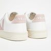 Veja Men's V-12 Sneakers, Extra White/Babe, 8 Medium US