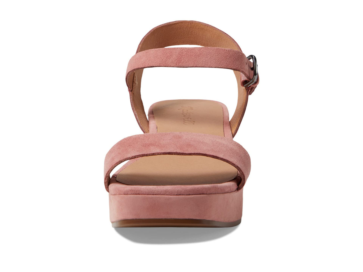 Madewell The Lina Platform Sandal in Suede Misty Rose 9.5 M