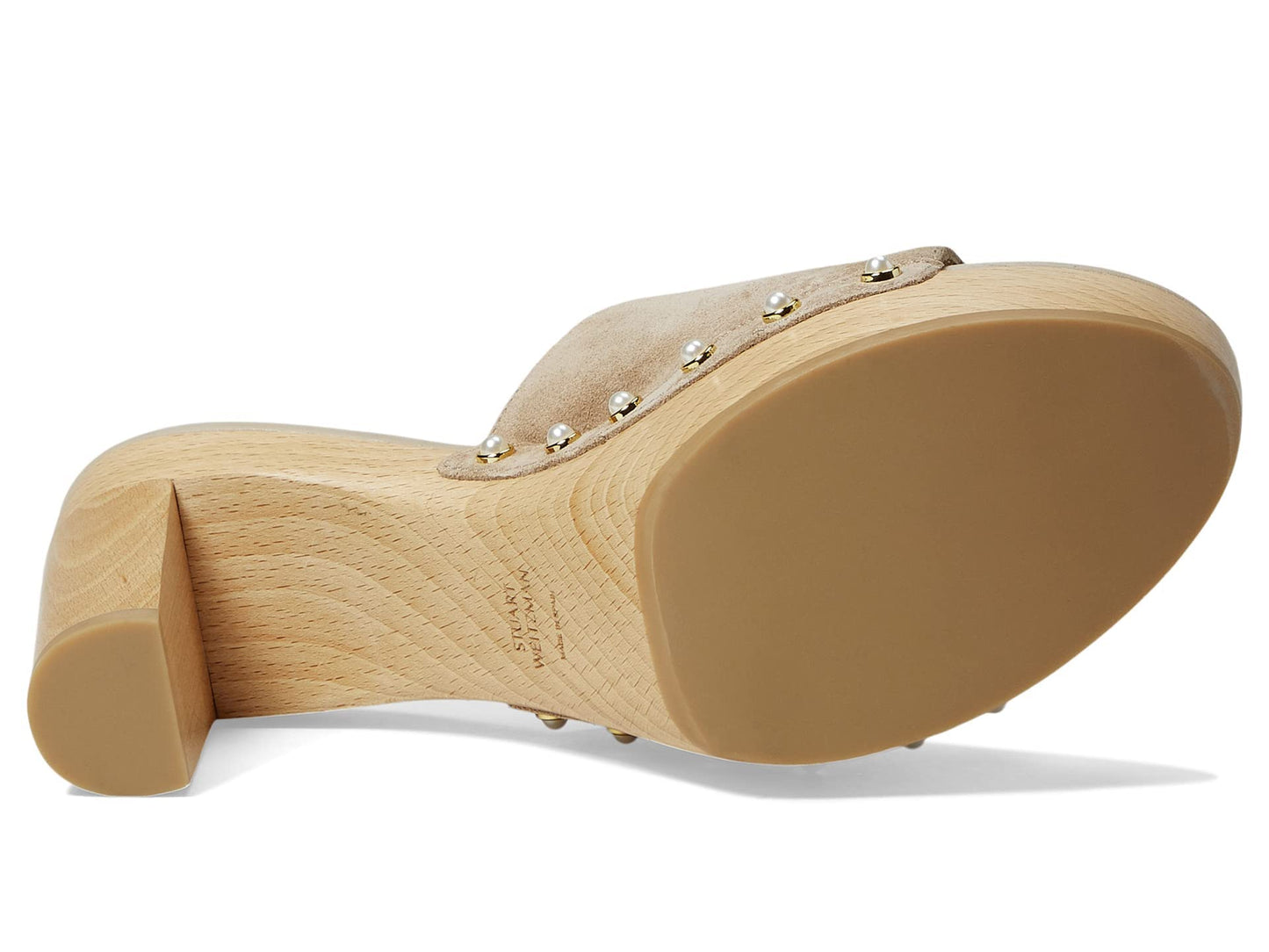 Stuart Weitzman Pearl Clog 85 Sandal Latte 10 B