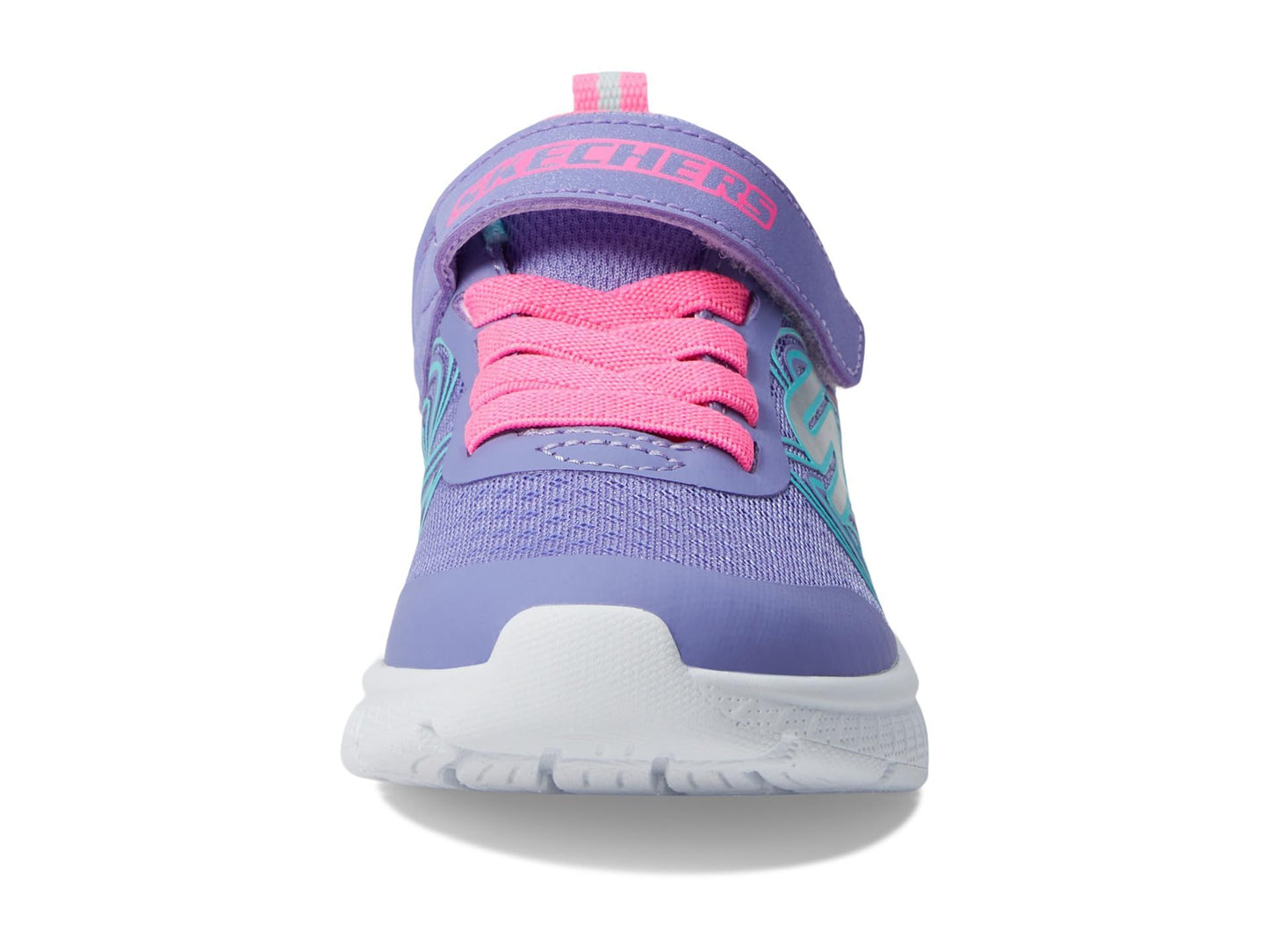 Skechers Unisex-Child Microspec Plus - Swirl Sweet Sneaker, Perwinkle/Multi, 5 Toddler