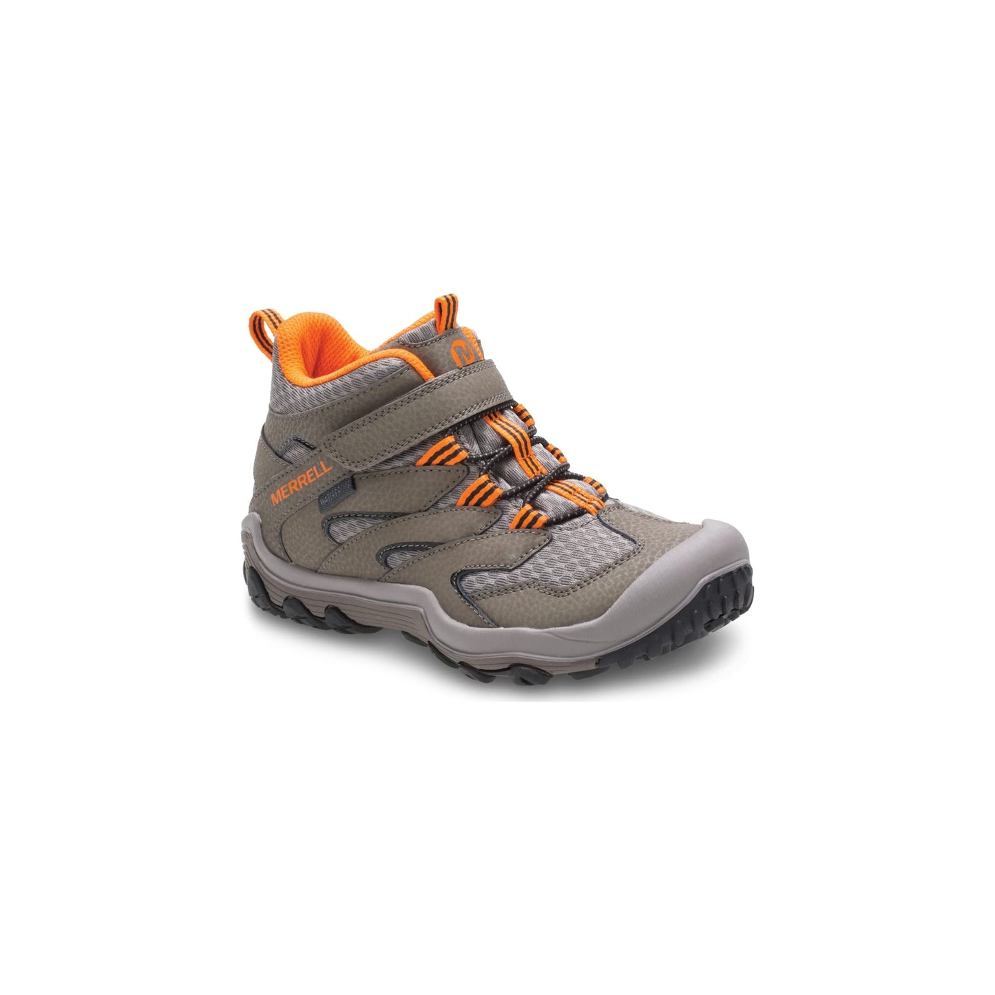 Merrell Boy's Chameleon 7 Access Mid A/C WTRPF Shoe, gunsmoke, 1 Medium US Little Kid
