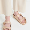 Stuart Weitzman Womens Piper Slide Sandal Platino 9.5 B