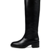 Stuart Weitzman Womens Kaia Knee-High Boot, Black, 8.5, Medium