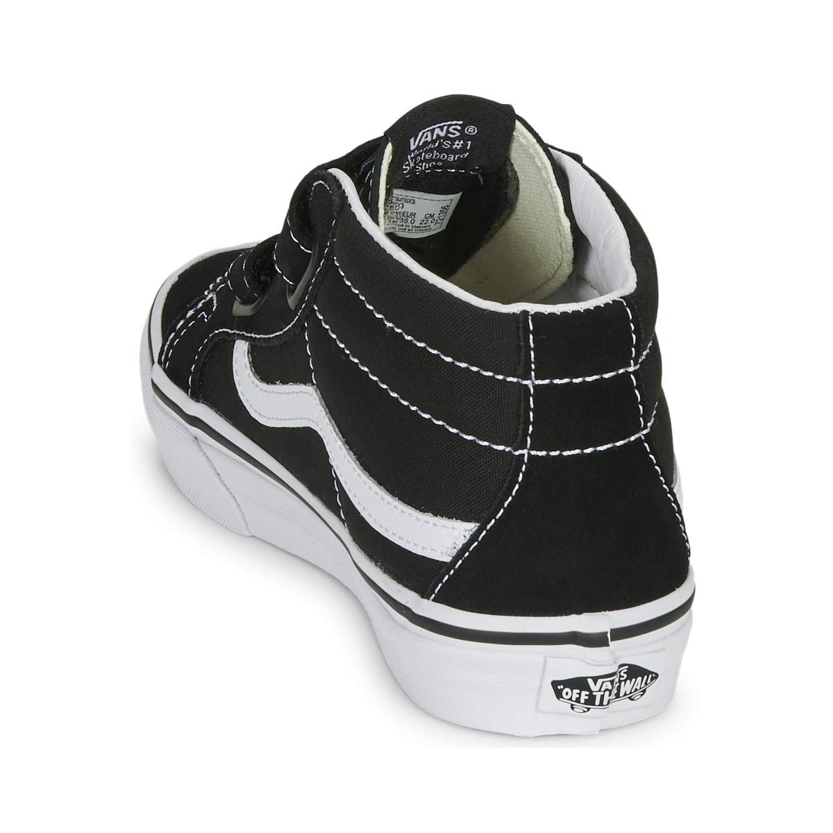 Vans Kids SK8-Mid Reissue V (Big Kid) Black White Size 5.5 Big Kid