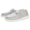 Hey Dude Girl's Wendy Toddler Linen Grey Size 10 | Girl’s Shoes | Girl’s Lace Up Loafers | Comfortable & Light-Weight