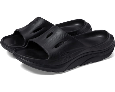 HOKA ONE ONE Unisex-Adult Ora 3 Recovery Athletic Comfort Sport Slides For Joint Pressure Relief & Plantar Fasciitis (Black, US Footwear Size System, Adult, Women, Numeric, Medium, 13)