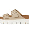 Birkenstock Female Papillio by Birkenstock Arizona Chunky - Birko-Flor™ Sandcastle Women 9-9.5