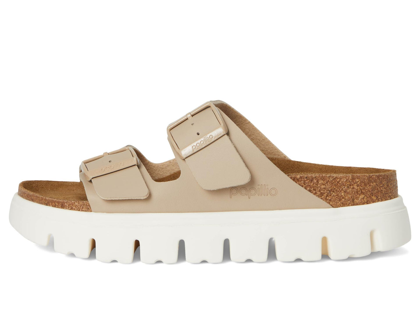 Birkenstock Female Papillio by Birkenstock Arizona Chunky - Birko-Flor™ Sandcastle Women 9-9.5