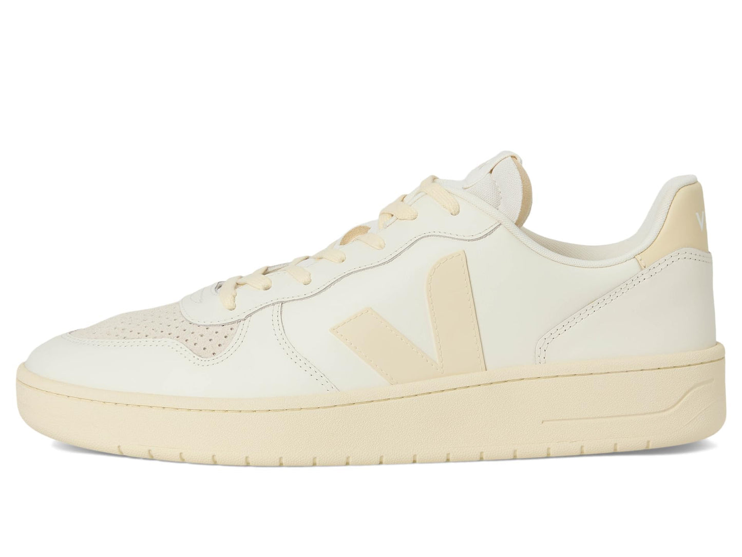 VEJA Men's V-10 Prime Sneaker, Pure Calcaire, 9.5