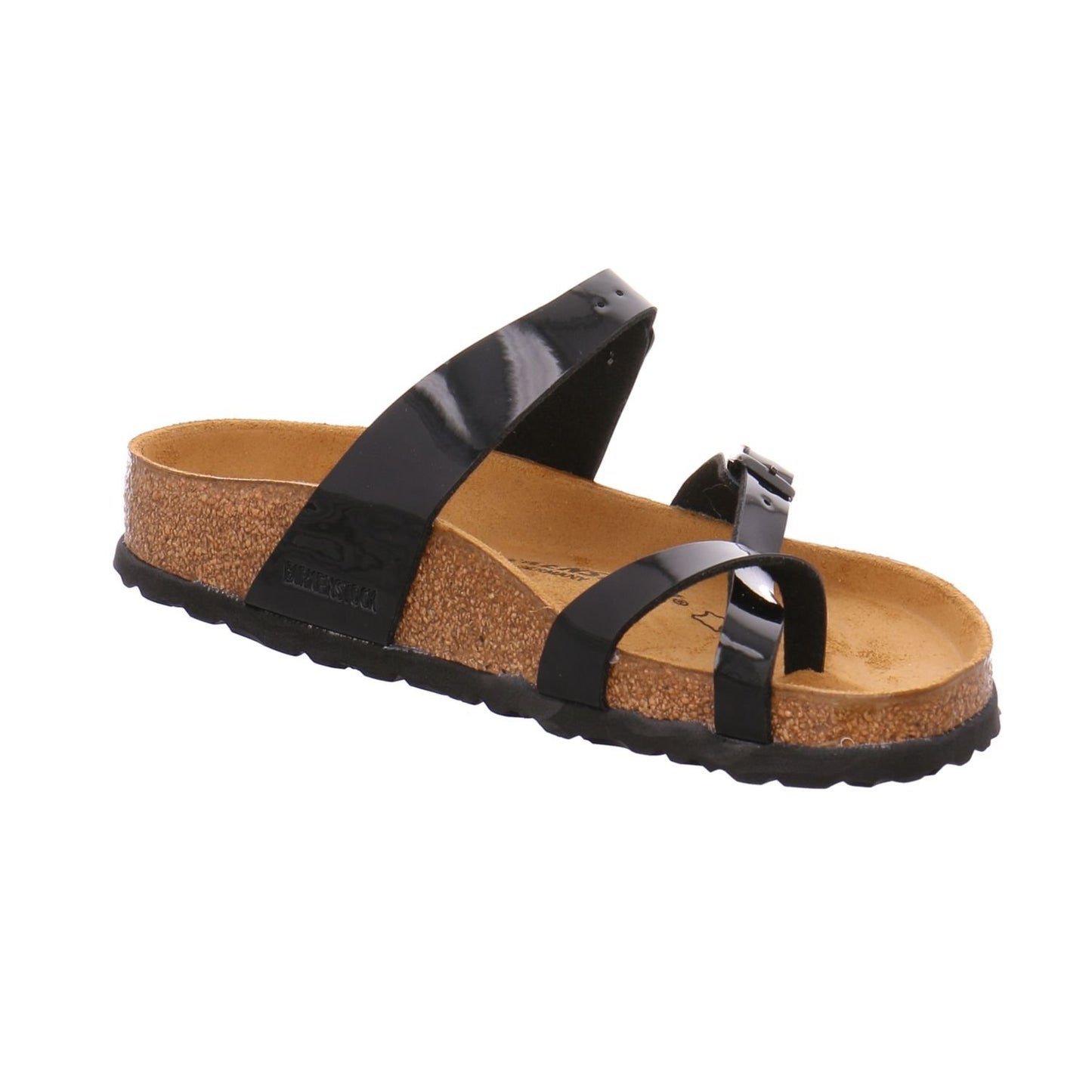 Birkenstock Women's Flip Flops Flo, Black Paint Black, 8.5 Narrow