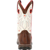 Durango® Maverick™ Women's Steel Toe Waterproof Western Work Boot, Sable Brown White, Size 8.5(M)