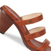Frye Women's Estelle Strappy Slid Sandal, Cognac - 8.5M
