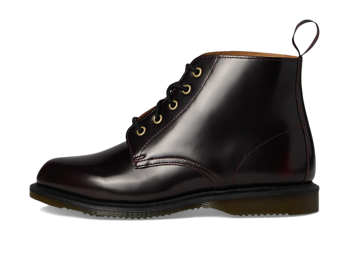 Dr. Martens Womens Emmeline Leather Lace-Up Boots Cherry Red 10 Medium