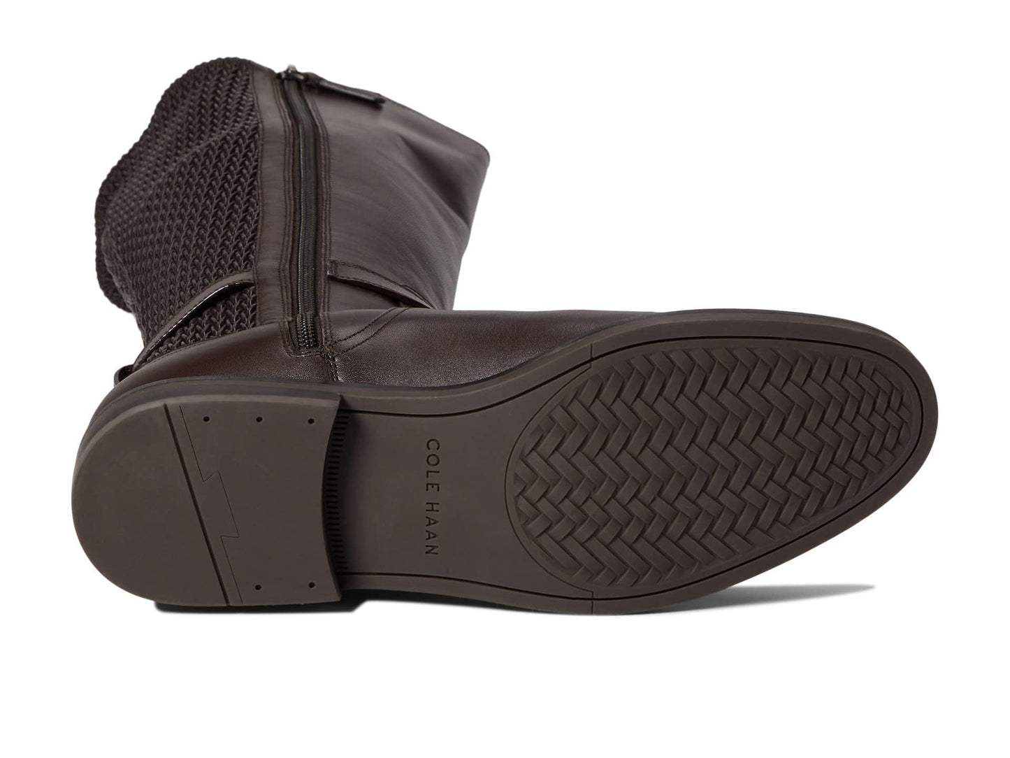 Cole Haan Cape Stretch Tall Boot Dark Chocolate Leather 8.5 B (M)