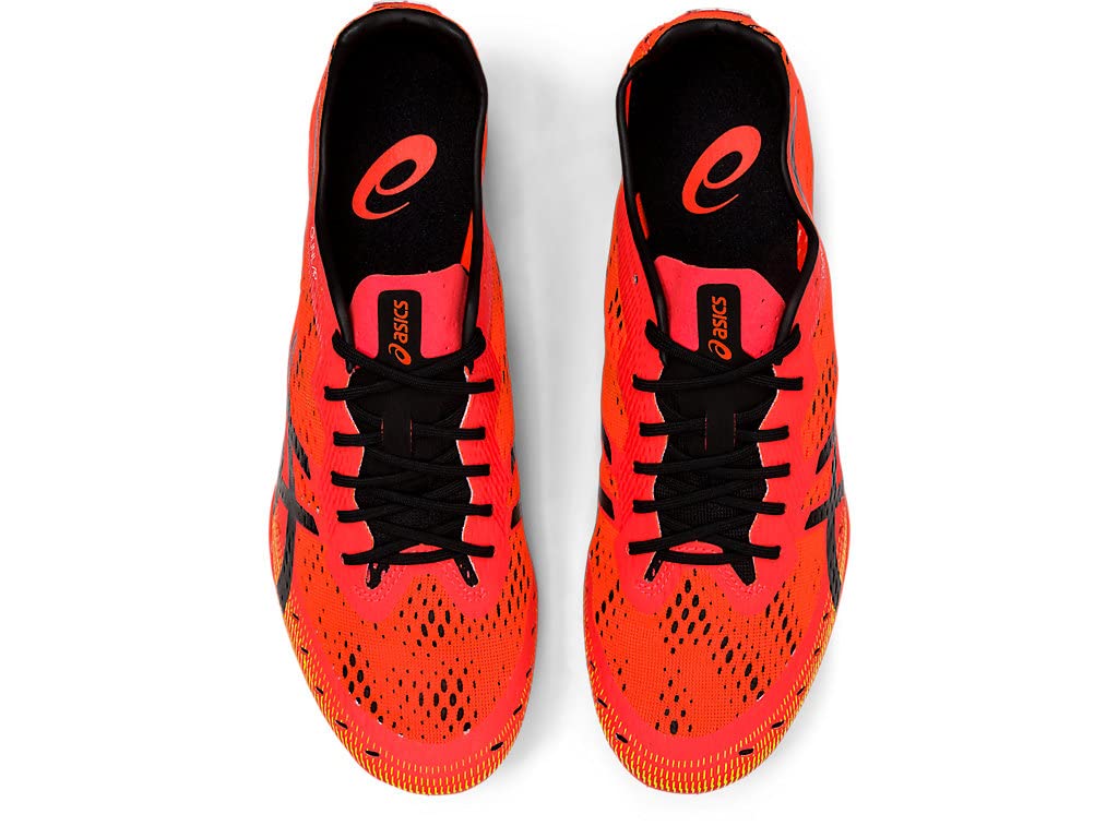 ASICS Unisex Gun Lap 2 Track & Field Shoes, 9.5, SUNRISE RED/BLACK