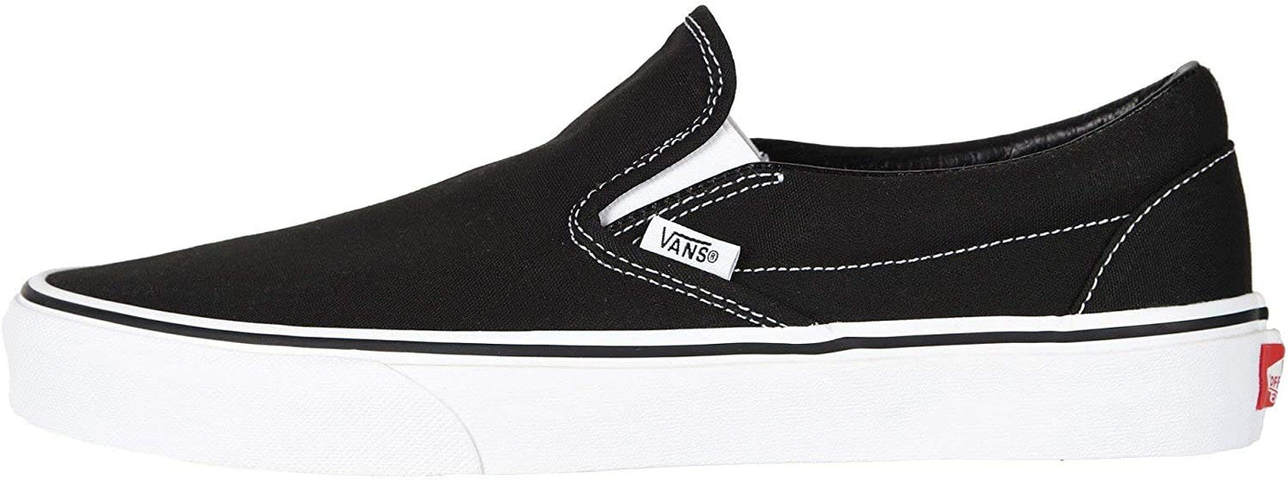 Vans U Classic Slip-On, Unisex-Adult Trainers, Black White, 6.5 UK Narrow