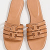 Tory Burch Women's Ines Cage Slides, Camello/Camello, 6.5 Medium US