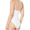 Lauren Ralph Lauren Beach Club Solid Ring Bandeau One-Piece White 12