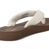 SKECHERS Womens Asana - Valley Chic!, Natural, 8, Medium