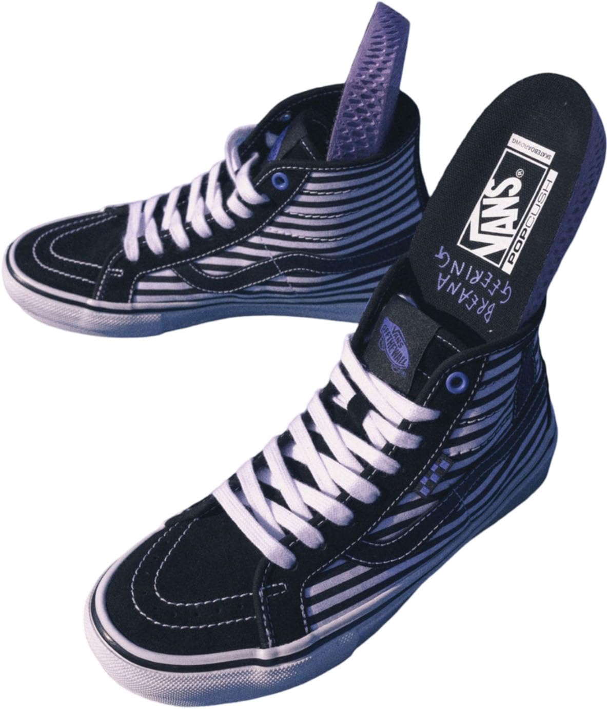 Vans - Mens Skate Sk8-Hi Decon Shoes, Color Black/White, Size: 7 D(M) US Mens