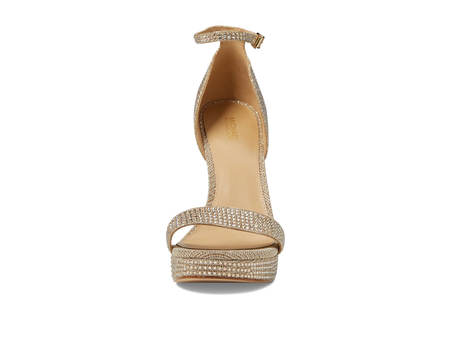 Michael Kors Jordyn Platform Sandal Silver 6 M