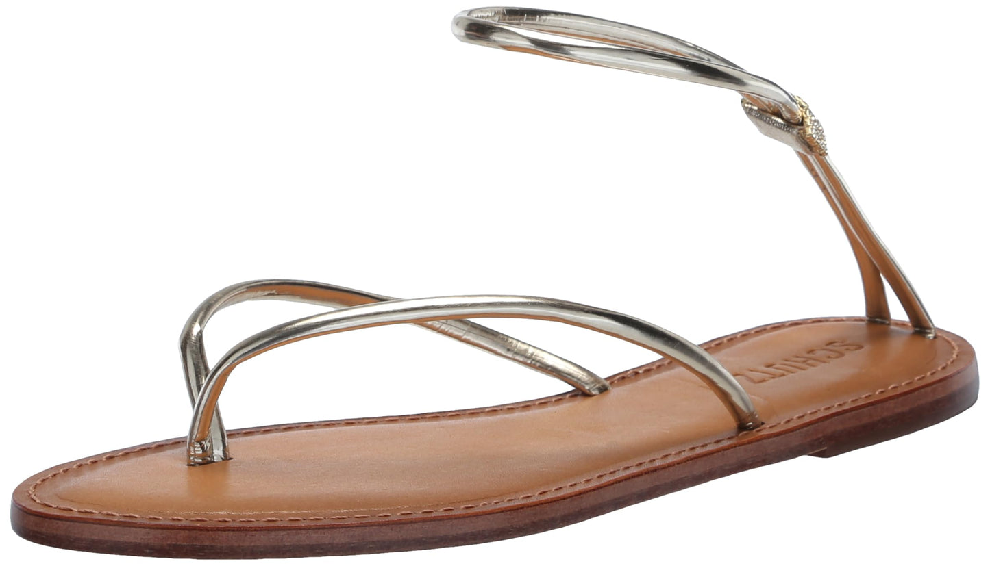 Schutz Women's Lottie Sandal, Platina, 9