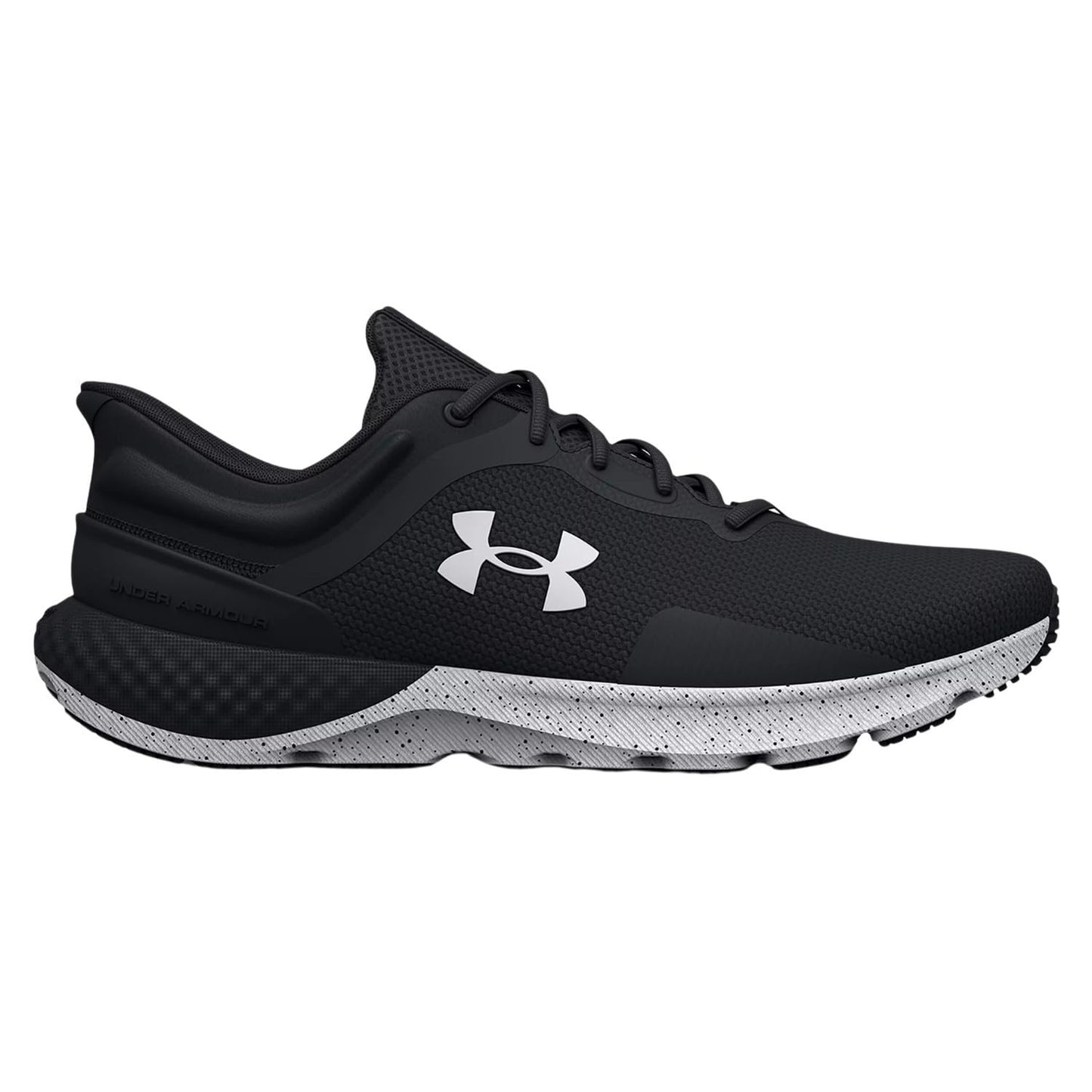 Under Armour Women's Charged Escape 4 Running Shoe, (002) Black/Black/White, 9.5