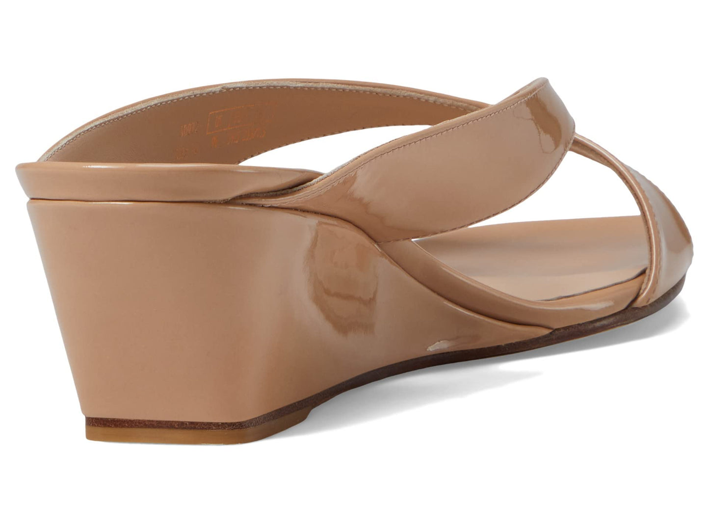 Stuart Weitzman Miami 50 Wedge Slide Adobe 9.5 B