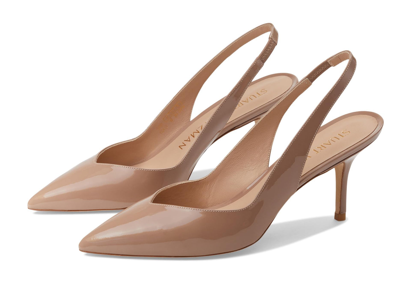 Stuart Weitzman Women's Eva 75 Slingback Pump, Fawn, 10.5
