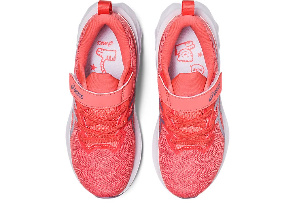 ASICS Kid's NOVABLAST 2 Pre-School Running Shoes, 2.5, Papaya/Dusk Violet