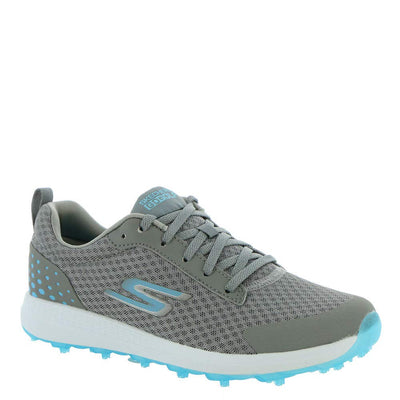 Skechers Women's Max Golf Shoe, Mesh Gray/Blue, 6.5