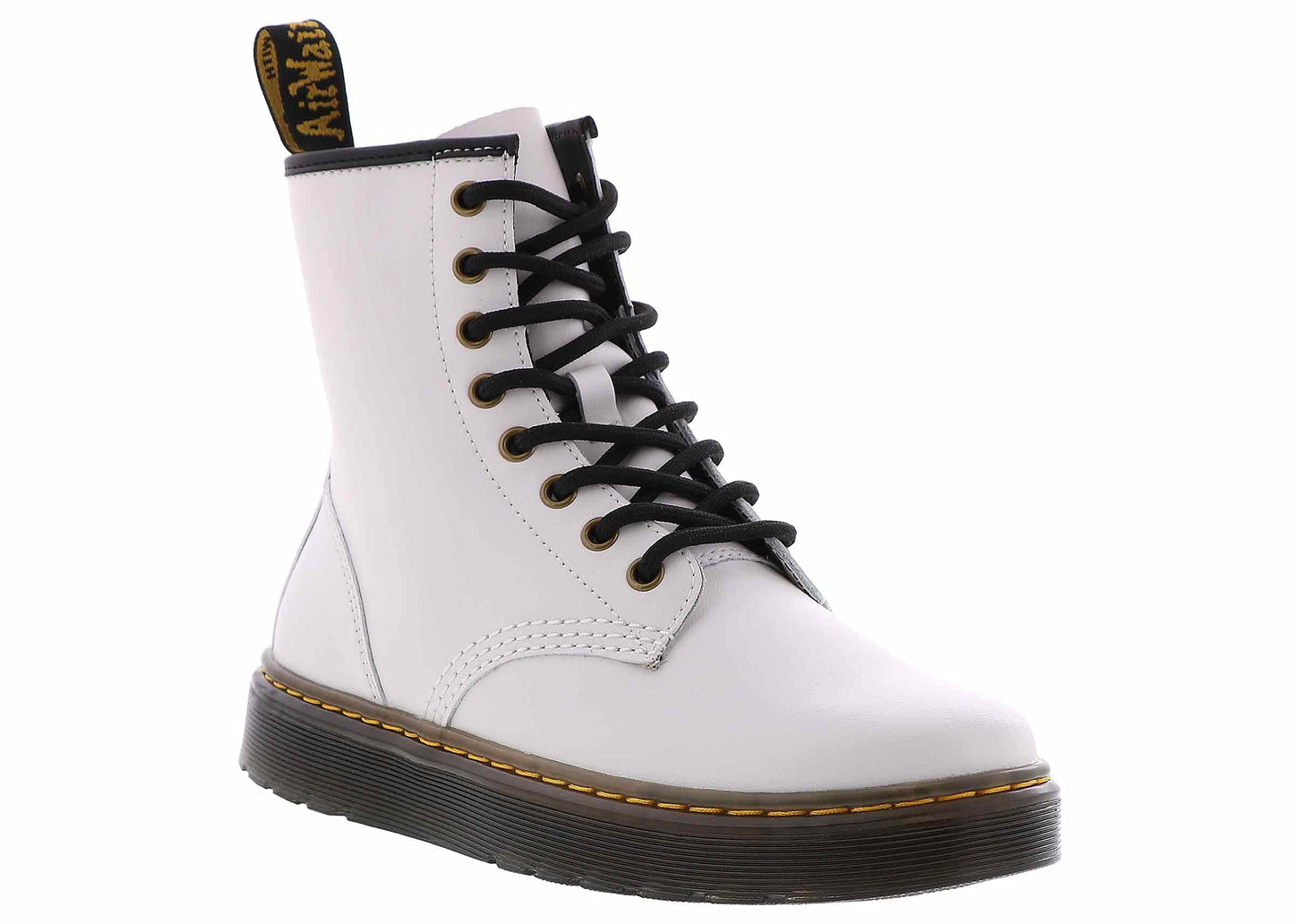 Dr Martens Zavala T Lamper Combat Boot White in Size 6