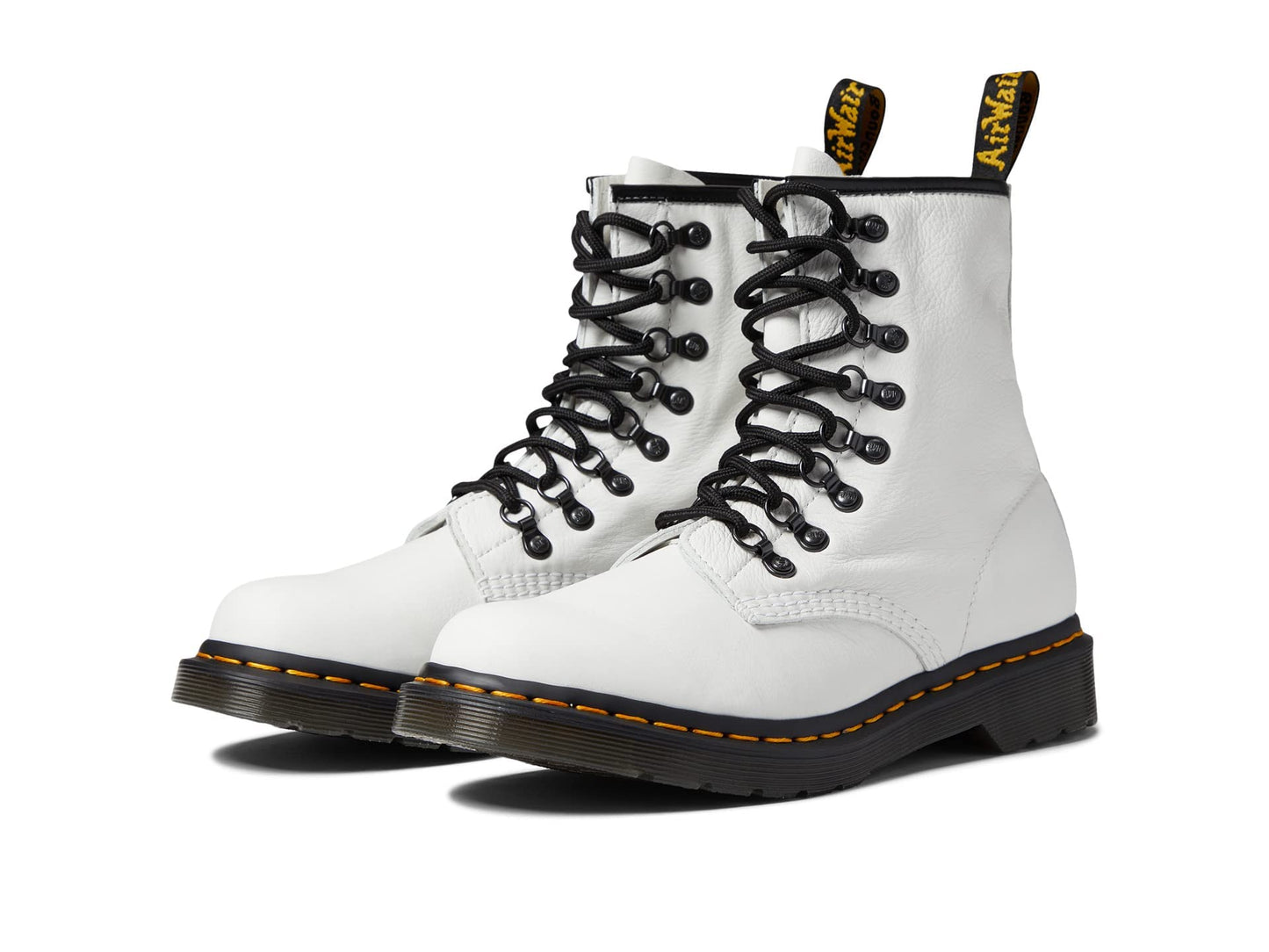 Dr. Martens 1460 Virginia Leather Laced Boots Optical White Virginia UK 7 (US Women's 9) M